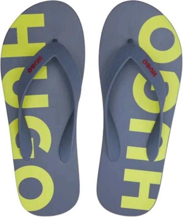 Hugo Boss Stijlvolle Slippers voor de Zomer Blue Heren