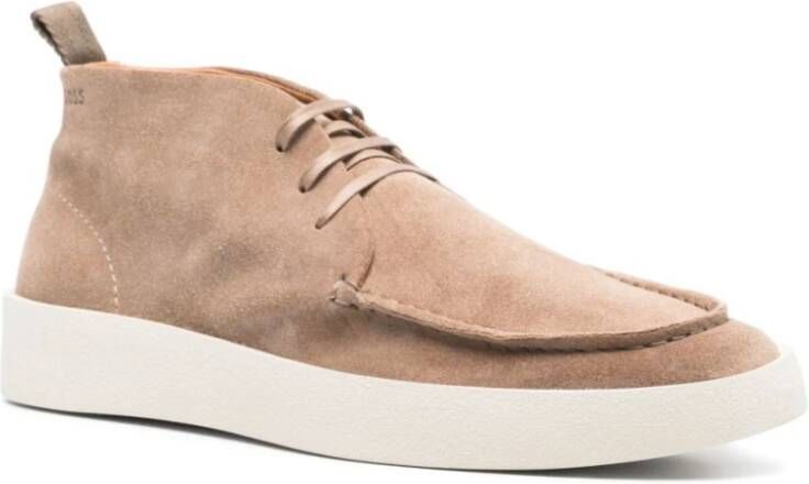 Hugo Boss Stijlvolle Suède Laarzen Beige Heren