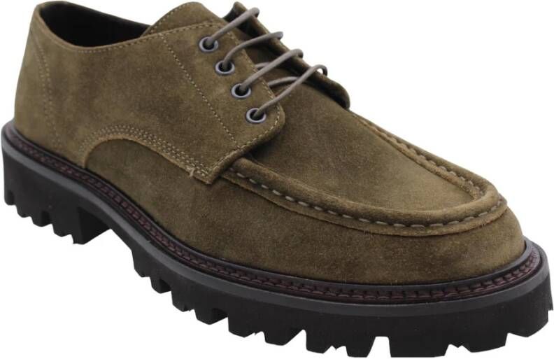 Hugo Boss Stijlvolle Veterschoen Steenweg Green Heren