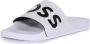 Hugo Boss Band Teenslippers Collectie Lente Zomer White Heren - Thumbnail 12