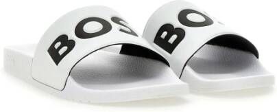 Hugo Boss Witte Aryeh Herenslippers White Heren