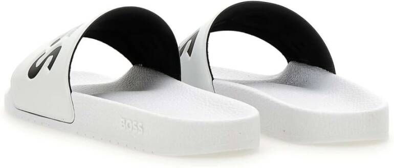 Hugo Boss Witte Aryeh Herenslippers White Heren