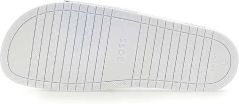 Hugo Boss Witte Aryeh Herenslippers White Heren