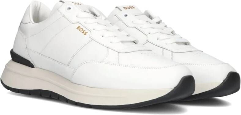 Hugo Boss Leren lage sneakers Black Heren