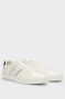 Hugo Boss Witte Leren Sneakers Rubber Zool Veters White Heren - Thumbnail 3