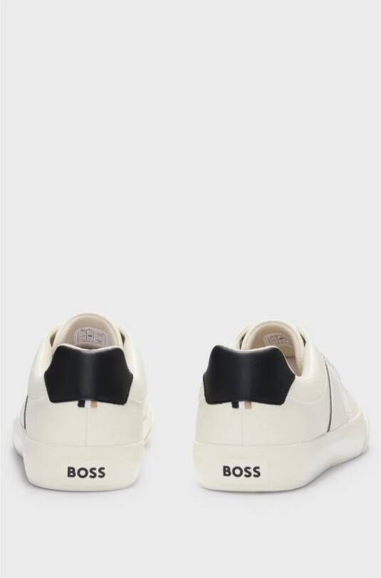 Hugo Boss Witte Leren Sneakers Aiden White Heren