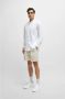 Hugo Boss Witte Leren Sneakers Rubberen Zool White Heren - Thumbnail 5