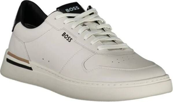 Hugo Boss Witte Polyester Sneaker White Heren