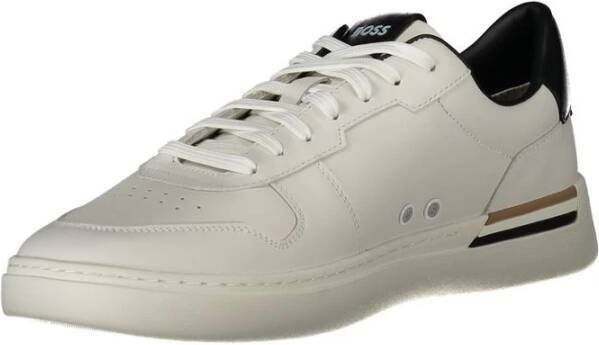 Hugo Boss Witte Polyester Sneaker White Heren