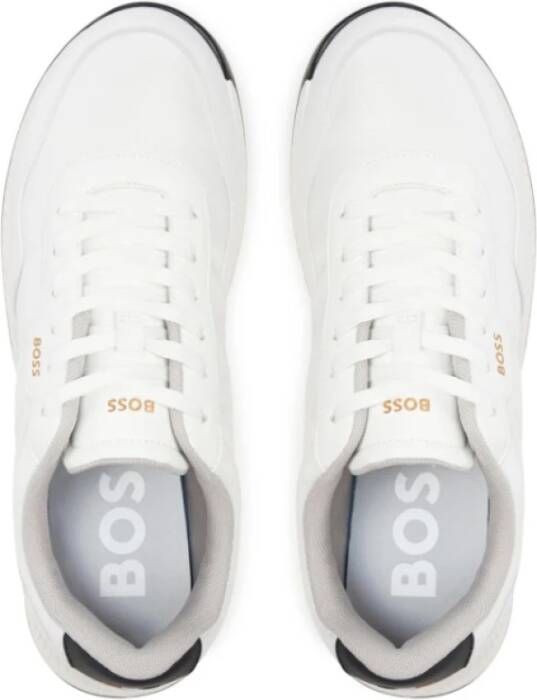 Hugo Boss Witte Sneakers met Notched Eva-zool White Heren