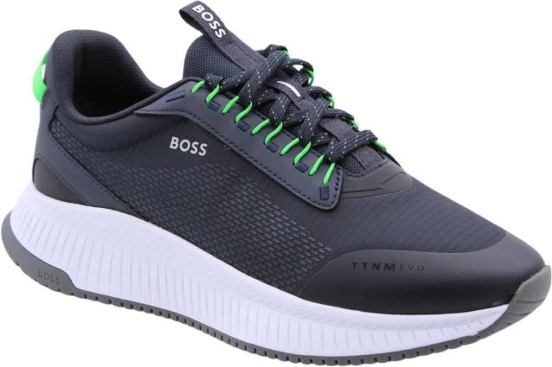 Hugo Boss Zilverstraat Heren Sneakers Blue Heren