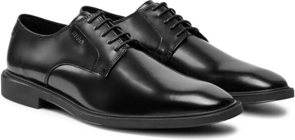 Hugo Boss Zwarte Derby Schoenen met Kwastjes Black Heren