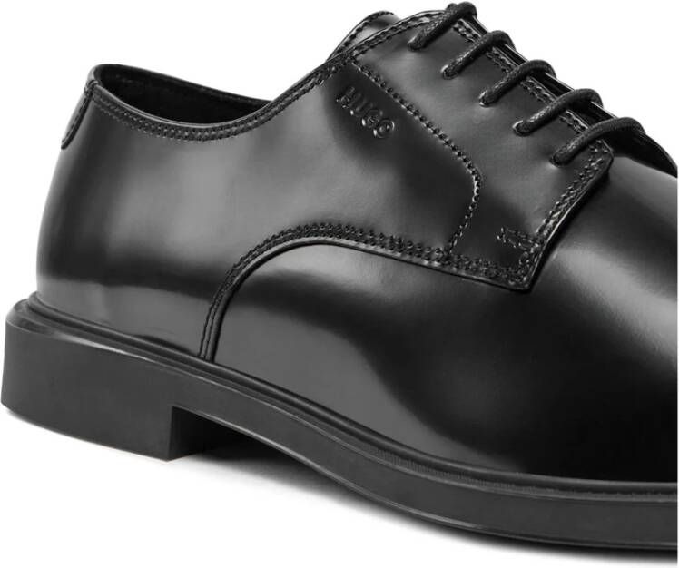 Hugo Boss Zwarte Derby Schoenen met Kwastjes Black Heren