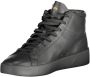 Hugo Boss Zwarte High-Top Polyester Sneakers Black Heren - Thumbnail 3