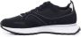 Hugo Boss Zwarte Leren Sneakers met Contrasterend Logo Black Heren - Thumbnail 9