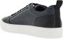 Hugo Boss Zwarte Leren Sneakers met Grijs Logo Black Heren - Thumbnail 3