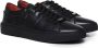 Hugo Boss Zwarte Leren Sneakers met Rode Accenten Black Heren - Thumbnail 6