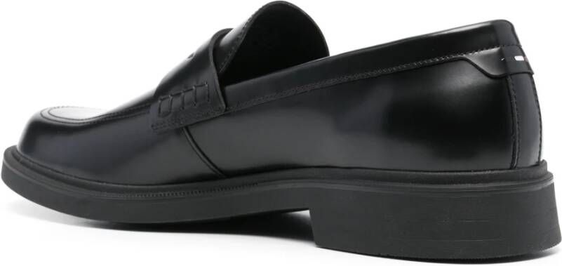 Hugo Boss Zwarte platte schoenen voor heren Black Heren