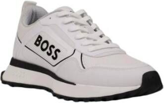 Hugo Boss Zwarte Polyester Sneaker met Strak Design Multicolor Heren