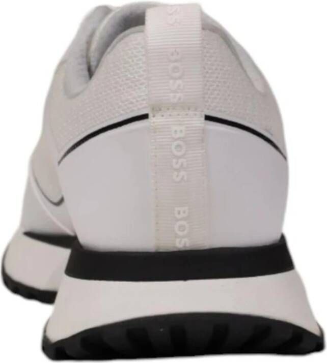 Hugo Boss Zwarte Polyester Sneaker met Strak Design Multicolor Heren