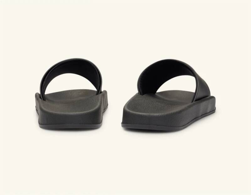 Hugo Boss Zwarte Slider Sandalen Nil-Slid Black Heren