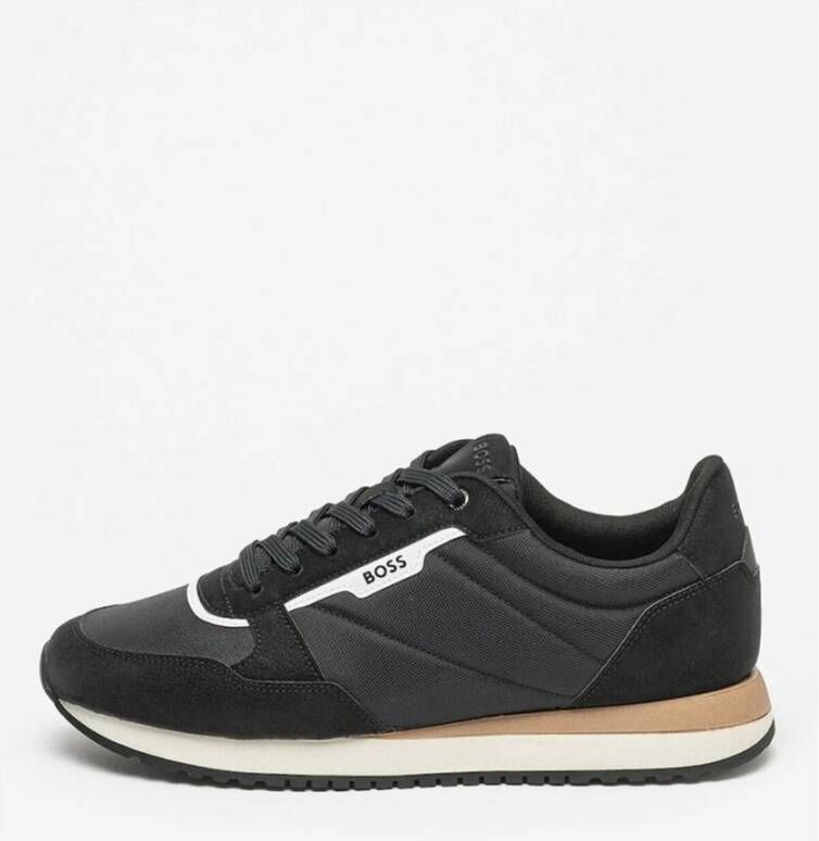 Hugo Boss Zwarte Sneakers Kai Model Black Heren