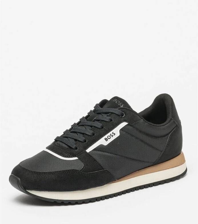 Hugo Boss Zwarte Sneakers Kai Model Black Heren