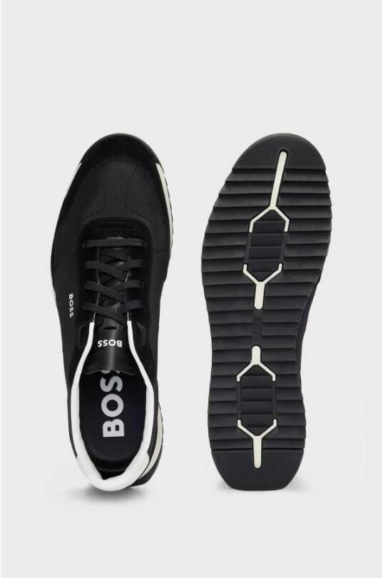 Hugo Boss Zwarte Sneakers Lowp Sdtx Black Heren