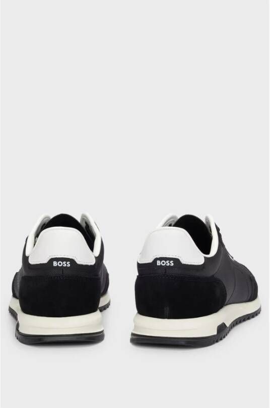 Hugo Boss Zwarte Sneakers Lowp Sdtx Black Heren