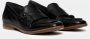 Hundred100 Zwarte leren Loafer Mocassins Black Dames - Thumbnail 2