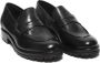 Hundred100 Zwarte Leren Moccasins voor Dames Black Dames - Thumbnail 2