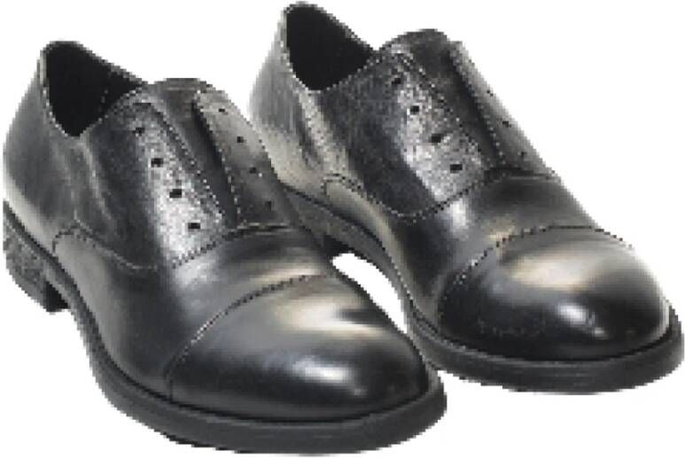 Hundred100 Zwarte Leren Oxford Schoenen Black Heren