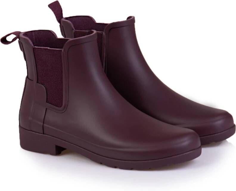 Hunter Chelsea Regenlaarzen Bordeaux Red Dames