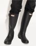 Hunter Boots Women's Original Tall Hunter Backstrap Boot Rubberlaarzen wit zwart - Thumbnail 4