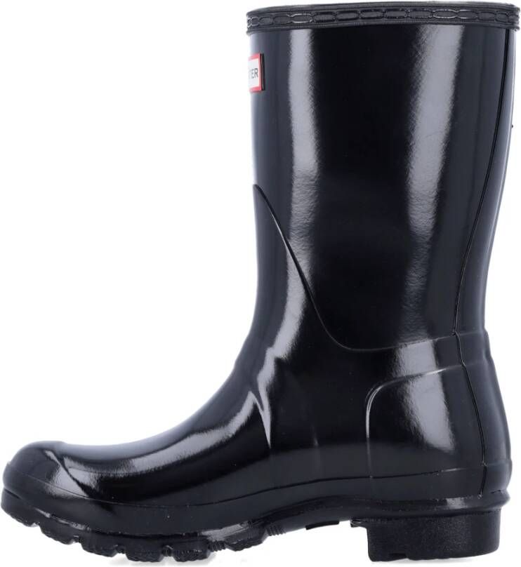 Hunter Zwarte Gesloten Schoenen Waterdichte Instaplaarzen Black Dames