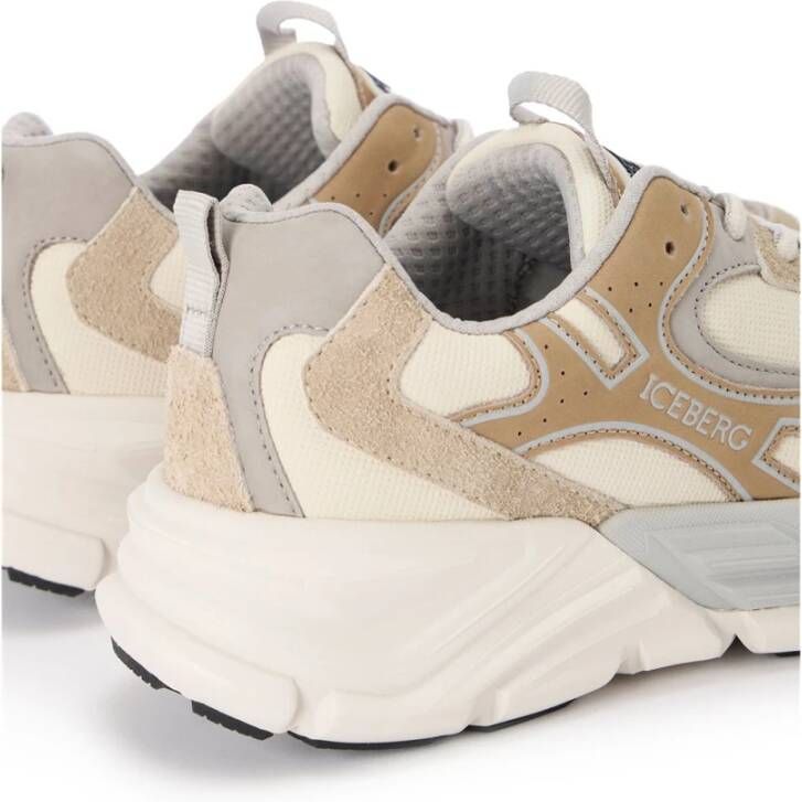 Iceberg Atletiekgeïnspireerde sneakers met EVA-rubberen zool Beige Heren