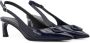 Iceberg Blauwe patentleren puntige slingbacks met monogram Blue Dames - Thumbnail 2