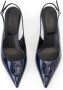 Iceberg Blauwe patentleren puntige slingbacks met monogram Blue Dames - Thumbnail 6