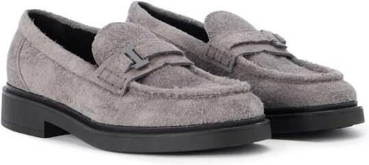 Iceberg Chunky Sole Suede Loafers Gray Heren