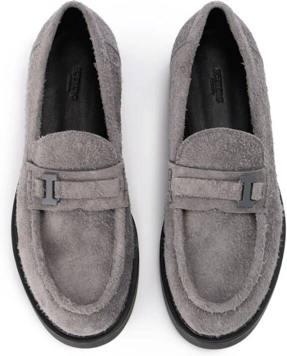 Iceberg Chunky Sole Suede Loafers Gray Heren