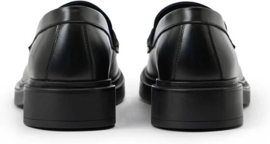 Iceberg Elegante zwarte leren loafers met logo monogram Black Dames