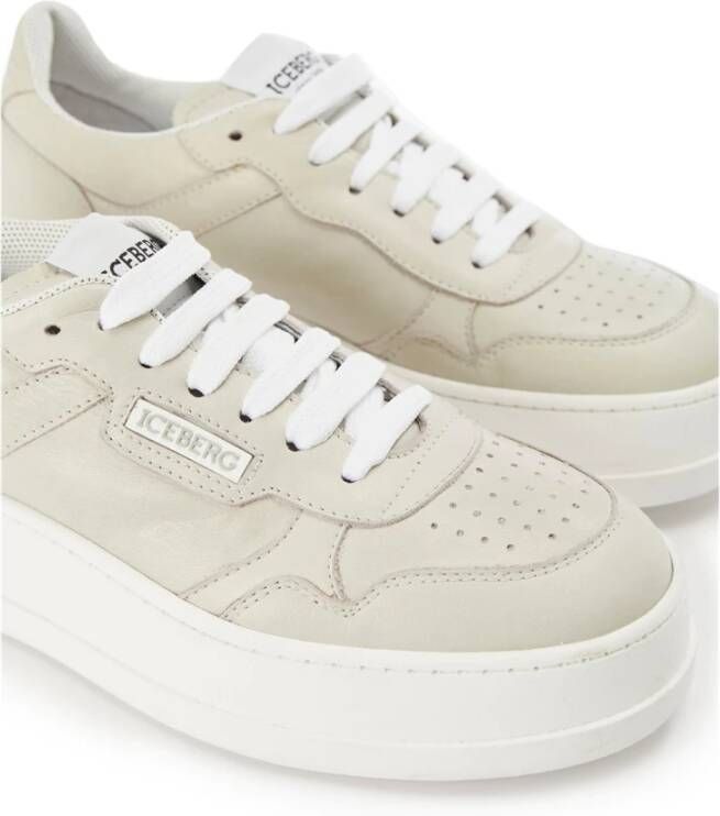 Iceberg Retro Chunky Sole Sneakers Beige Dames