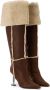 Iceberg Sheepskin Overknee Laarzen Brown Dames - Thumbnail 2