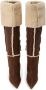 Iceberg Sheepskin Overknee Laarzen Brown Dames - Thumbnail 6