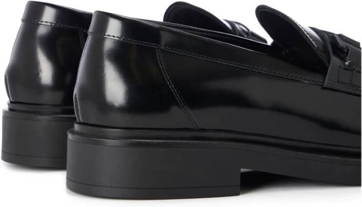 Iceberg Verfijnde leren loafers met dikke zool Black Heren