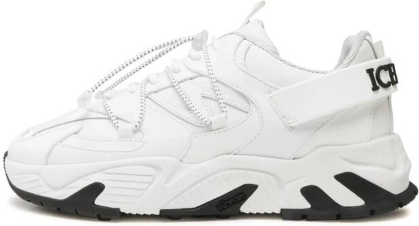 Iceberg Witte Leren Sneakers White Heren