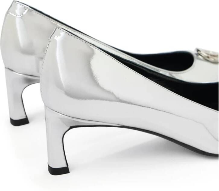 Iceberg Zilveren pumps met kittenhak Gray Dames