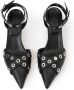 Iceberg Zwarte kittenhak slingback met stud details Black Dames - Thumbnail 6