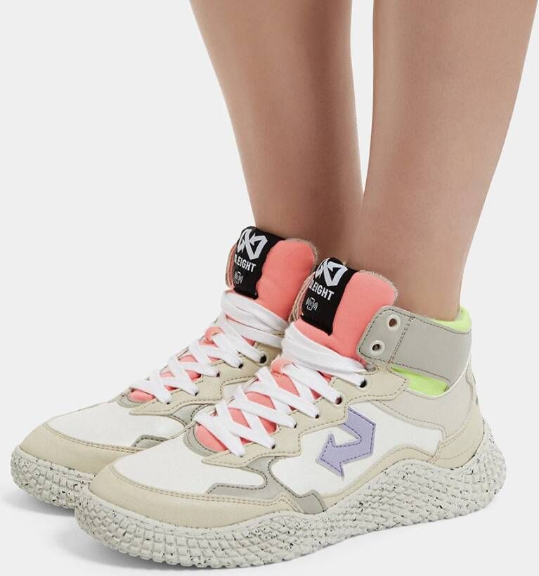 Id.eight beige sneakers met jaren 90 stijl Multicolor Unisex