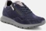 IGI&Co Blauwe Retro Rits Sneakers Blue Dames - Thumbnail 2